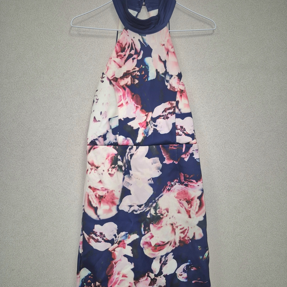 Floral Halter Neck Dress